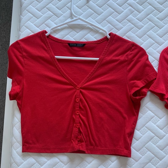 trendy red crop top bundle - Picture 3 of 3